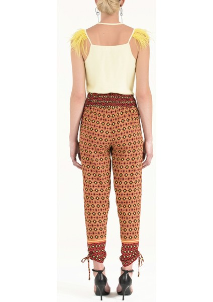 Kırmızı Beli Lastikli Pantolon 41295 fırsatları