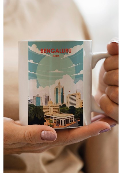 Hindistan- India- Bangalore Baskılı Premium Kupa Bardak