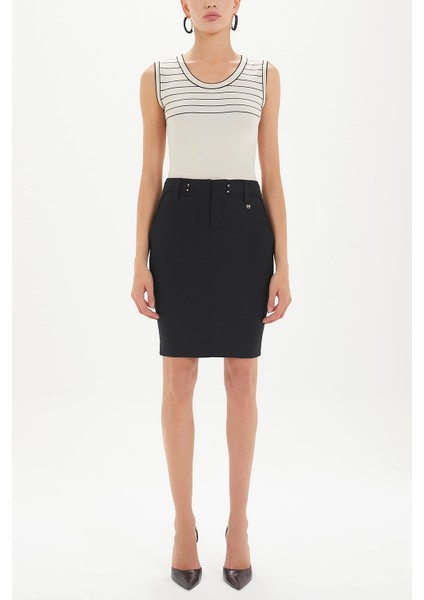 Siyah Dar Kesim Etek 80464