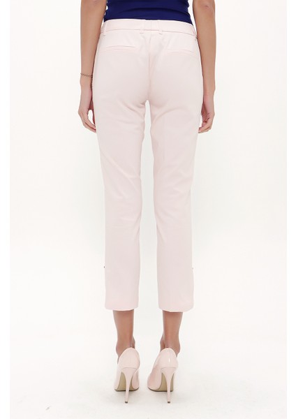 Pembe Düşük Bel Boru Paça Pantolon 41304 fırsatları