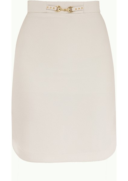 Taş Metal Aksesuarlı Etek 80536