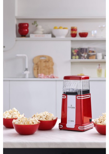 Kırmızı Retro Popcorn Makinesi, Lezzetli Atıştırmalıklar Için Şık Tasarım fiyatları