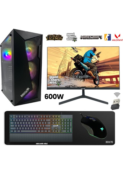 GM12-2312 Intel I5 12400 16GB Ram 512 M2 SSD 4060 8gb 128BIT Ekran Kartı 23.8” 165Hz Oyuncu Masaüstü Bilgisayar