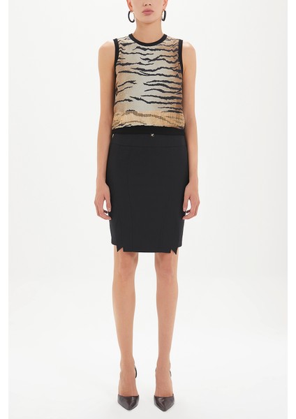 Siyah Dar Kesim Etek 80433