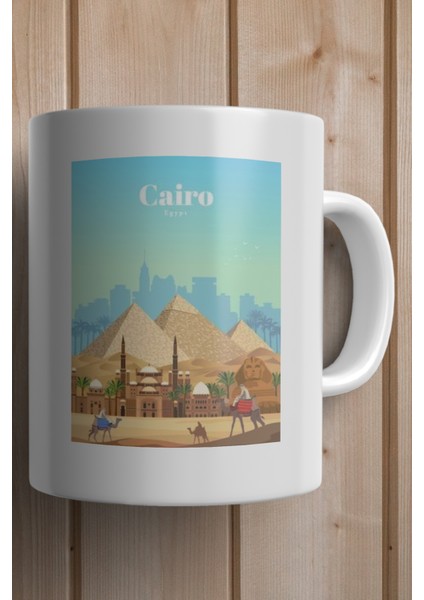 Eygpt- Cairo- Kahire Baskılı Premium Kupa Bardak fiyatları