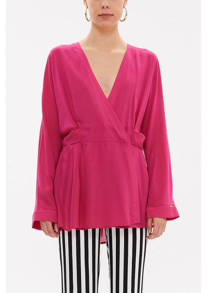 Fuşya Kuşaklı Bluz 19765 fiyatları