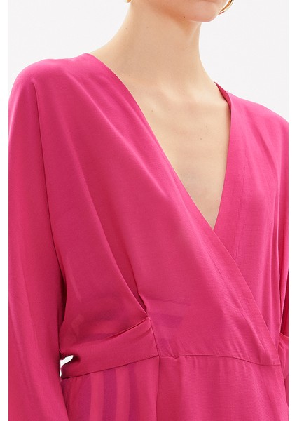 Fuşya Kuşaklı Bluz 19765 fırsatları