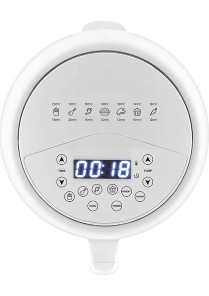 2 L Airfryer, 6 Program, 1200 W, Zaman Ayarlı, 80-200°C, Çok Renkli indirimleri