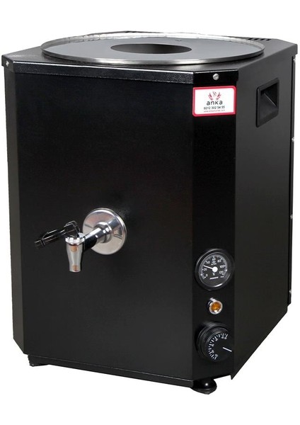 Yeni Nesil Çay Makinası 1 Demlikli 10 Litre Siyah