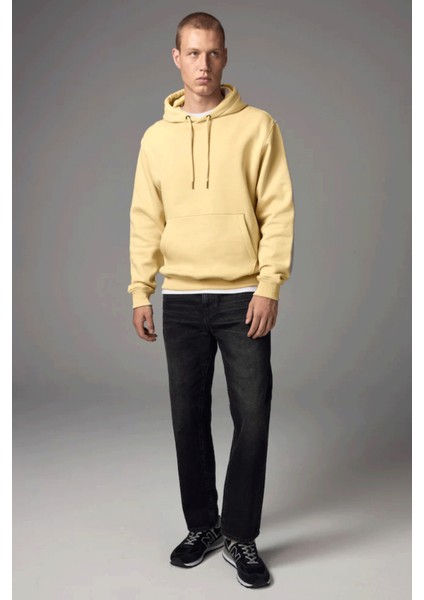 Erkek Kapşonlu Rahat Kalıp Içi Polarlı 3 Iplik Sweatshırt SPR24SW55 fiyatları