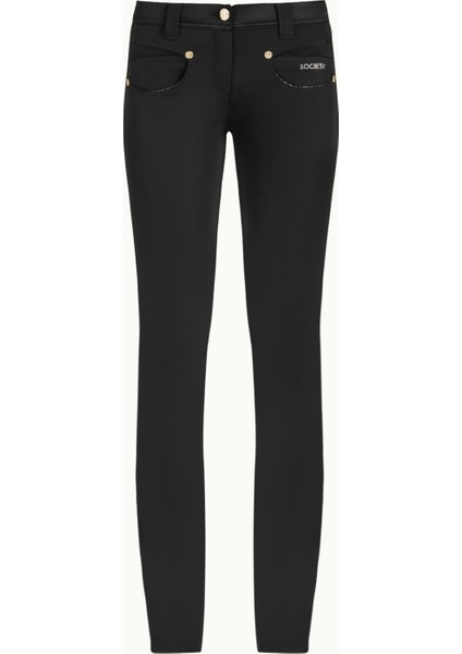 Siyah Metal Aksesuarlı Pantolon 40571