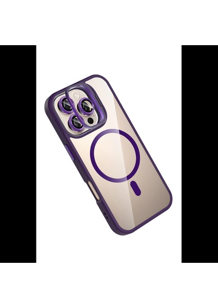 Apple iPhone 16 Pro Max Remim Lensli Magsafe Standlı Kapak modelleri