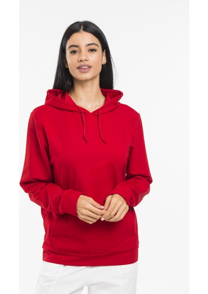 Süperlife Kadın Kapşonlu Regular Fit Ince Sweatshirt SPR21K55