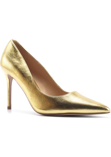 Jully 5fx Altın Kadın Topuklu Ayakkabı