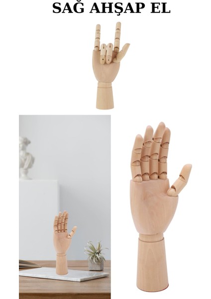 Sağ El Hareketli Eskiz Mankeni-Boyut 25 Cm-Yaratıcılığınızı Canlandırın