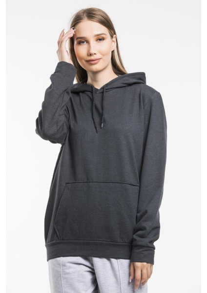 Süperlife Kadın Kapşonlu Regular Fit Ince Sweatshirt SPR21K55 fırsatları