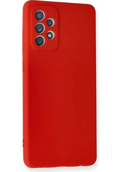 Samsung Galaxy A72 Kılıf Nano Içi Kadife Silikon - Kırmızı fiyatları