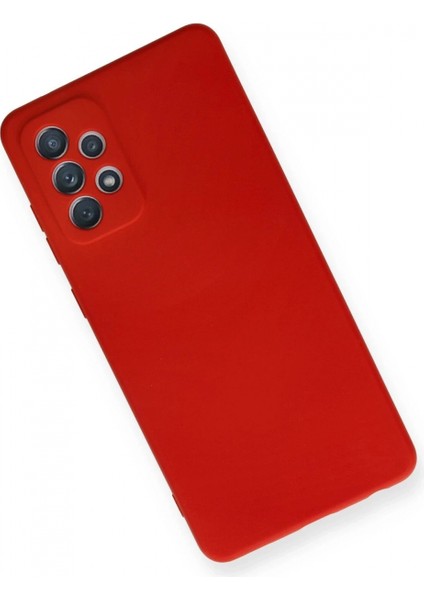 Samsung Galaxy A72 Kılıf Nano Içi Kadife Silikon - Kırmızı modelleri