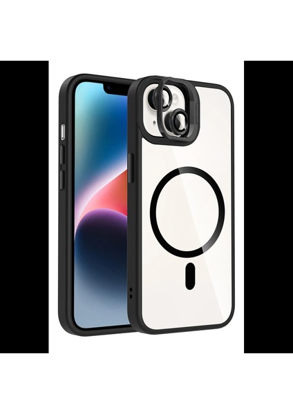 Apple iPhone 14 Remim Lensli Magsafe Standlı Kapak