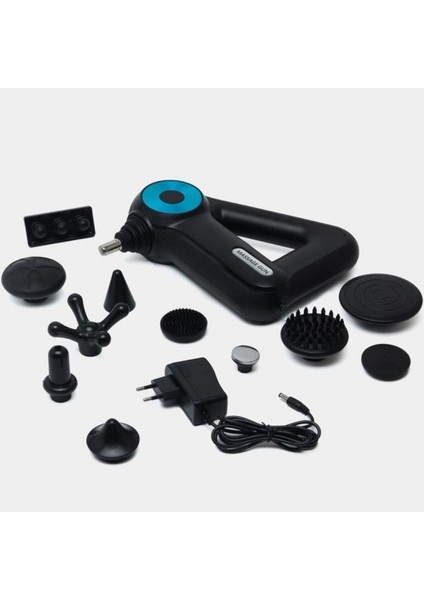 ® 12 Farklı Başlıklı Profesyonel Masaj Tabancası - Kas Gevşetici ve Yorgunluk Giderici indirimleri