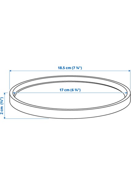 Saksı Altlığı, Açık Gri, 19 cm fırsatları
