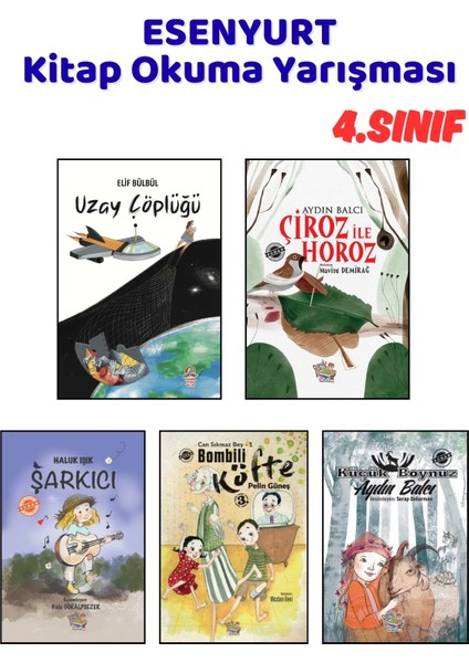Esenyurt Kitap Okuma Yarışması 4.sınıf Kitapları, 5 Kitap Set, 4.sınıf Masal Öykü