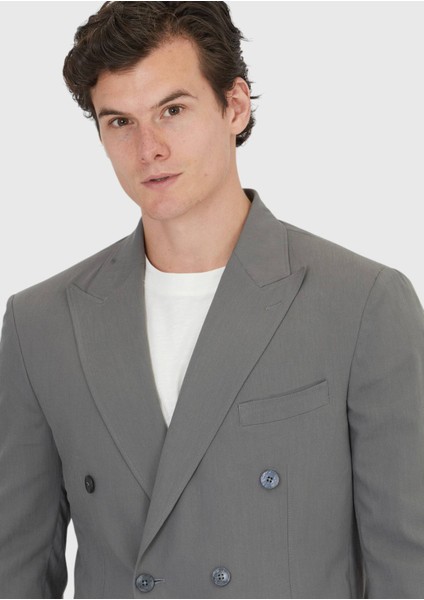 Gri Düz Zeroweight Slim Fit Takım Elbise fırsatları