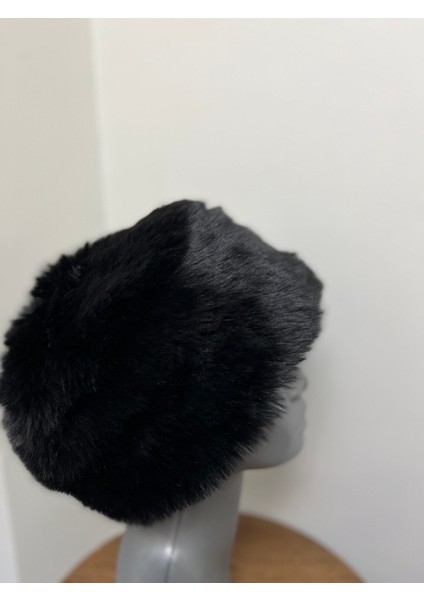 Kadın Kışlık Kalpak Şapka - Peluş Dış, Iç Astar, Sıcak ve Şık (2 Numara 58 Cm) fiyatları