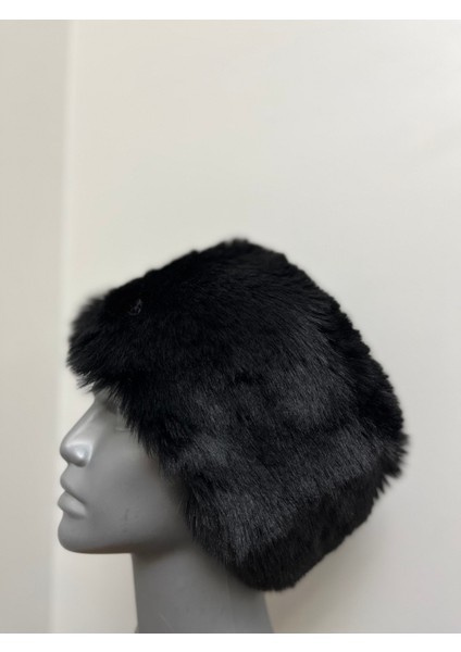 Kadın Kışlık Kalpak Şapka - Peluş Dış, Iç Astar, Sıcak ve Şık (2 Numara 58 Cm) modelleri