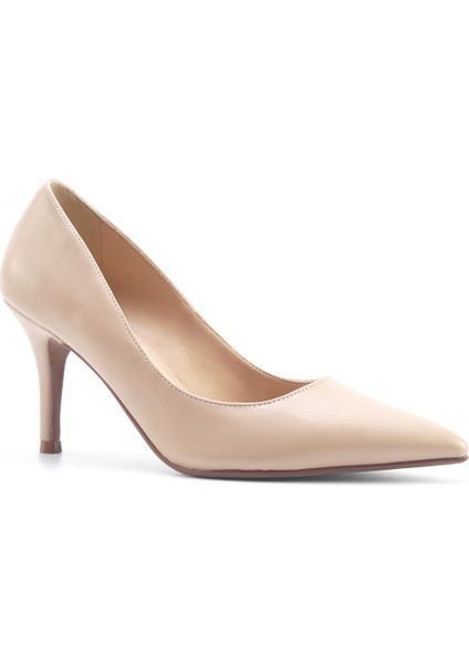 RIAH2 5FX Bej Kadın Topuklu Ayakkabı