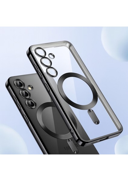 Samsung Galaxy S25 Fe Uyumlu Kamera Lens Korumalı Magsefe Özellikli Şeffaf Silikon Kılıf