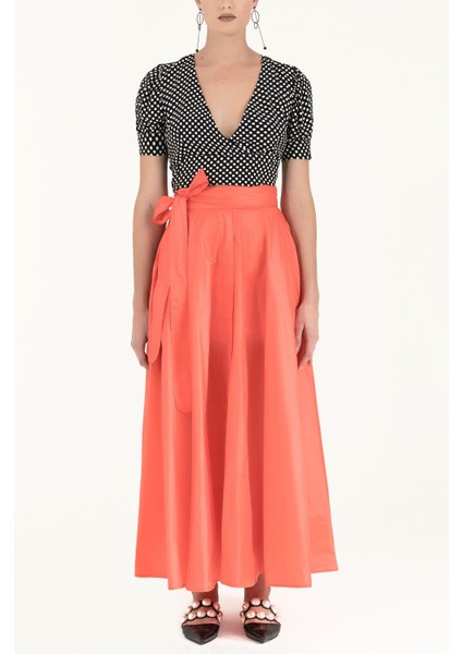 Mercan Kemerli Godeli Uzun Etek 80948