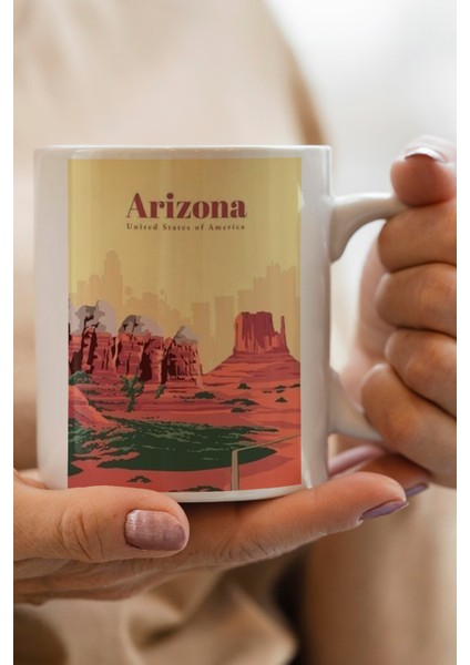 Arizona Baskılı Kupa Bardak