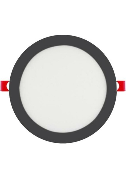 15 Watt Siyah Kasa Beyaz Işık 6500K Sıva Altı LED Panel