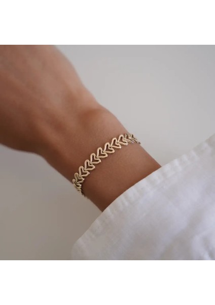 Dizi Kalp Altın Bileklik fiyatları