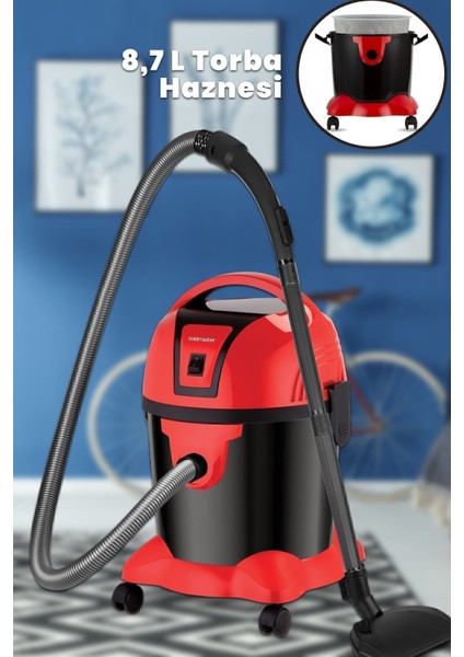 8.7 Litre Toz ve Sıvı Alabilen Elektrikli Süpürge fırsatları
