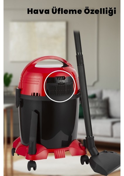 8.7 Litre Toz ve Sıvı Alabilen Elektrikli Süpürge