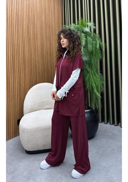 Premium Kalite Yelek ve Pantolonlu Kadın Ikili Takım Tesettür Uyumlu Yelekli Takım fiyatları