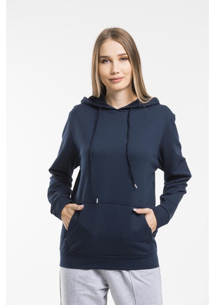 Süperlife Kadın Kapşonlu Regular Fit Ince Sweatshirt SPR21K55 modelleri