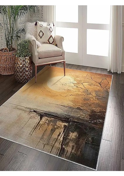 , Makinede Yıkanabilir, Kaymaz Taban, Dijital Baskı, Çok Renkli, Salon Halısı, Oturma Odası Halısı, Mutfak Halısı ve Yolluk