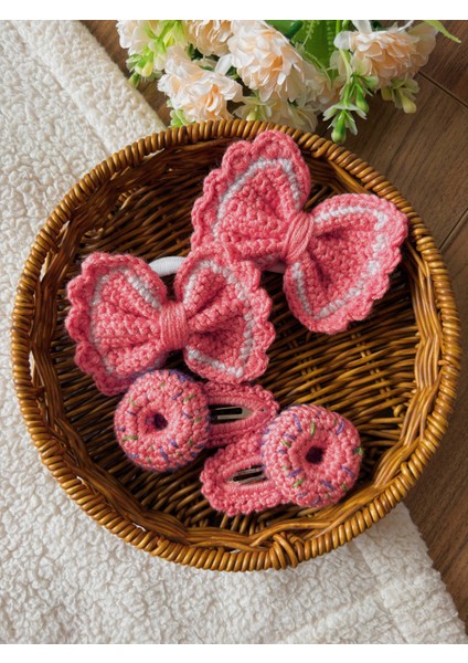 El Yapımı Örgü Çıtçıt Toka Seti (2’li) – Renkli Modeller