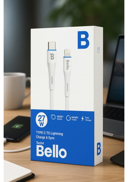 BA-01 Type-C Lightning Beyaz Hızlı Şarj Data Kablosu 27W 1.2m fırsatları