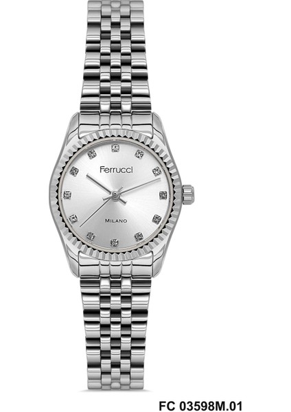 FC03598M.01 Gümüş Renk 25 mm Kadın Kol Saati