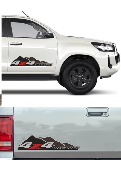 4x4 - Off Road - Adventure - Kamp -Oto Sticker - Araba Sticker - Araç Sticker - 2 Adet 02029 modelleri