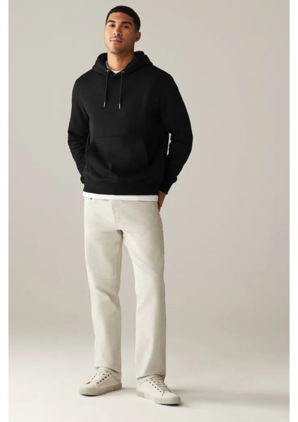 Erkek Kapşonlu Rahat Kalıp Içi Polarlı 3 Iplik Sweatshırt SPR24SW55 fiyatları