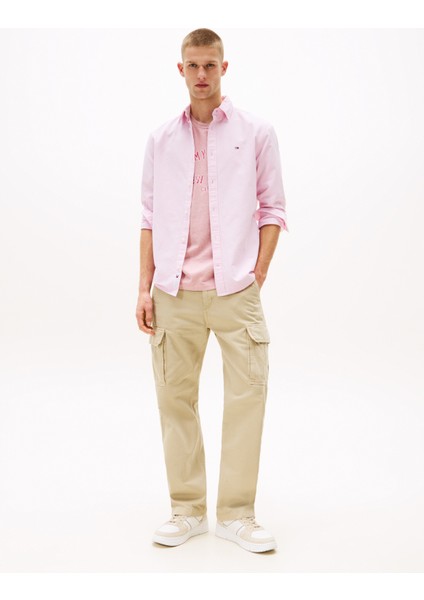 Tjm Reg Oxford Shırt Ext Erkek Pembe Gömlek - DM0DM21298 modelleri