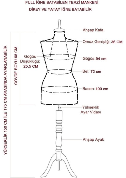 40 Beden Süngerli Terzi Mankeni Prova Mankeni- Farkı Keşfet modelleri