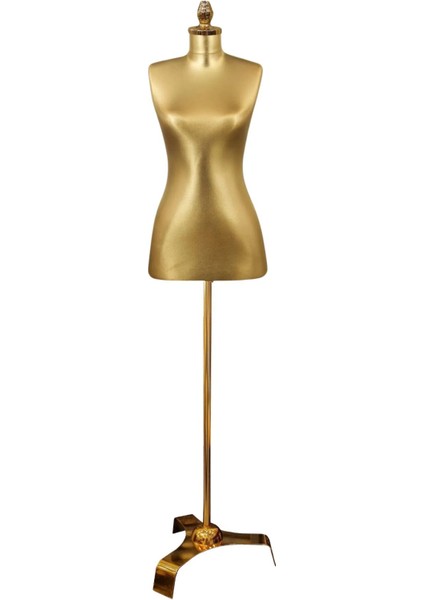 Şık ve Dayanıklı Tasarım- Gold Kumaş Gold Ayaklı Sünger Terzi Mankeni (36-38-40 Beden ) modelleri