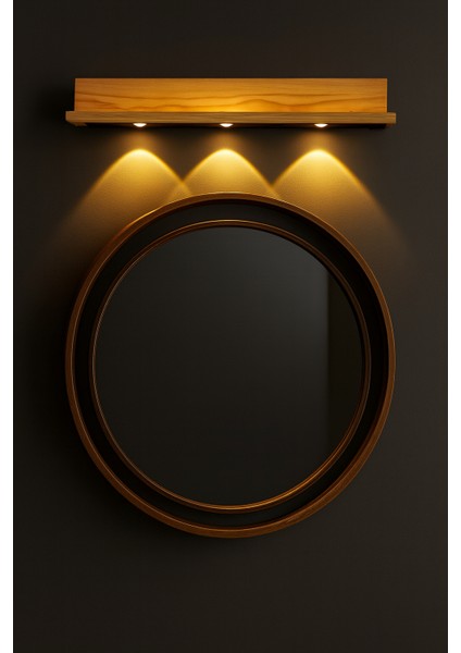 Masif Ahşap Aplik Şarjlı Duvar Aydınlatması modelleri