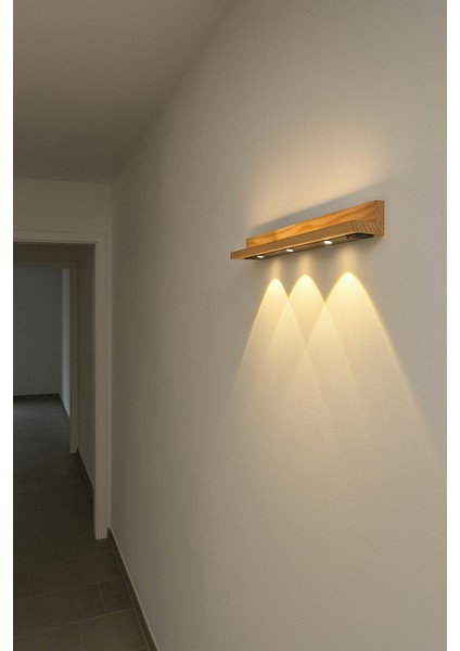Masif Ahşap Aplik Şarjlı Duvar Aydınlatması fırsatları